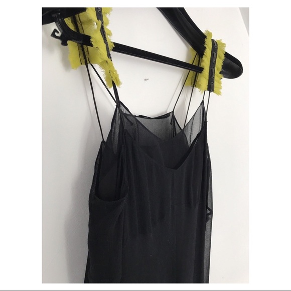 PROENZA SCHOULER DELICATE BLACK SLIP DRESS 4 US - Picture 5 of 11